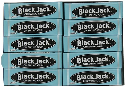 Black Jack Chewing Gum, 5 Sticks, 20 Count