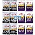 Boulder Canyon |Variety 12 Pack | 6 Sea Salt & Cracked Pepper, 6 Malt Vinegar & Sea Salt | Kettle Style Potato Chips| 1.5 Ounce | Pack of 12 Bundled