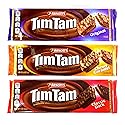 Arnott's Tim Tam Australian Chocolate Cookies Pack of 3 Variety (Original, Caramel, Dark ) Full Size