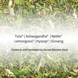 Tiger Herbal Tea | Sacred Blossom Farm | 1.9 oz. Loose Leaf | Energy and Focus* | Minimally Processed Wisconsin-Grown Herbal Tea & Medicinal Herbs |