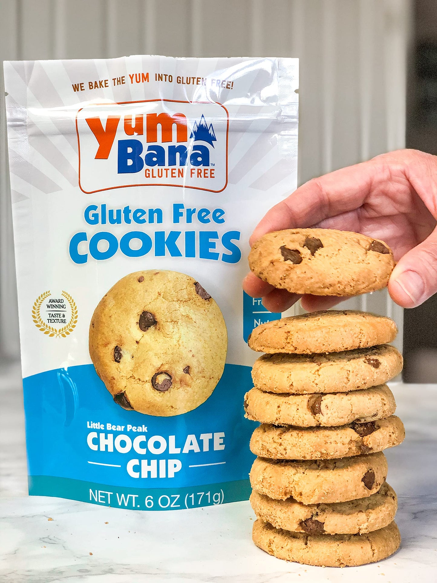 Yumbana Gluten Free Chocolate Chip Cookies - Soy Free, Nut Free Cookies - No Artificial Flavors or Preservatives - Great for Snacks and Parties - 2