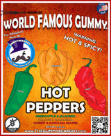The Gummy Bear Guy (TM) | World Famous Gummy (TM) | HOT PEPPERS - 3 Pack