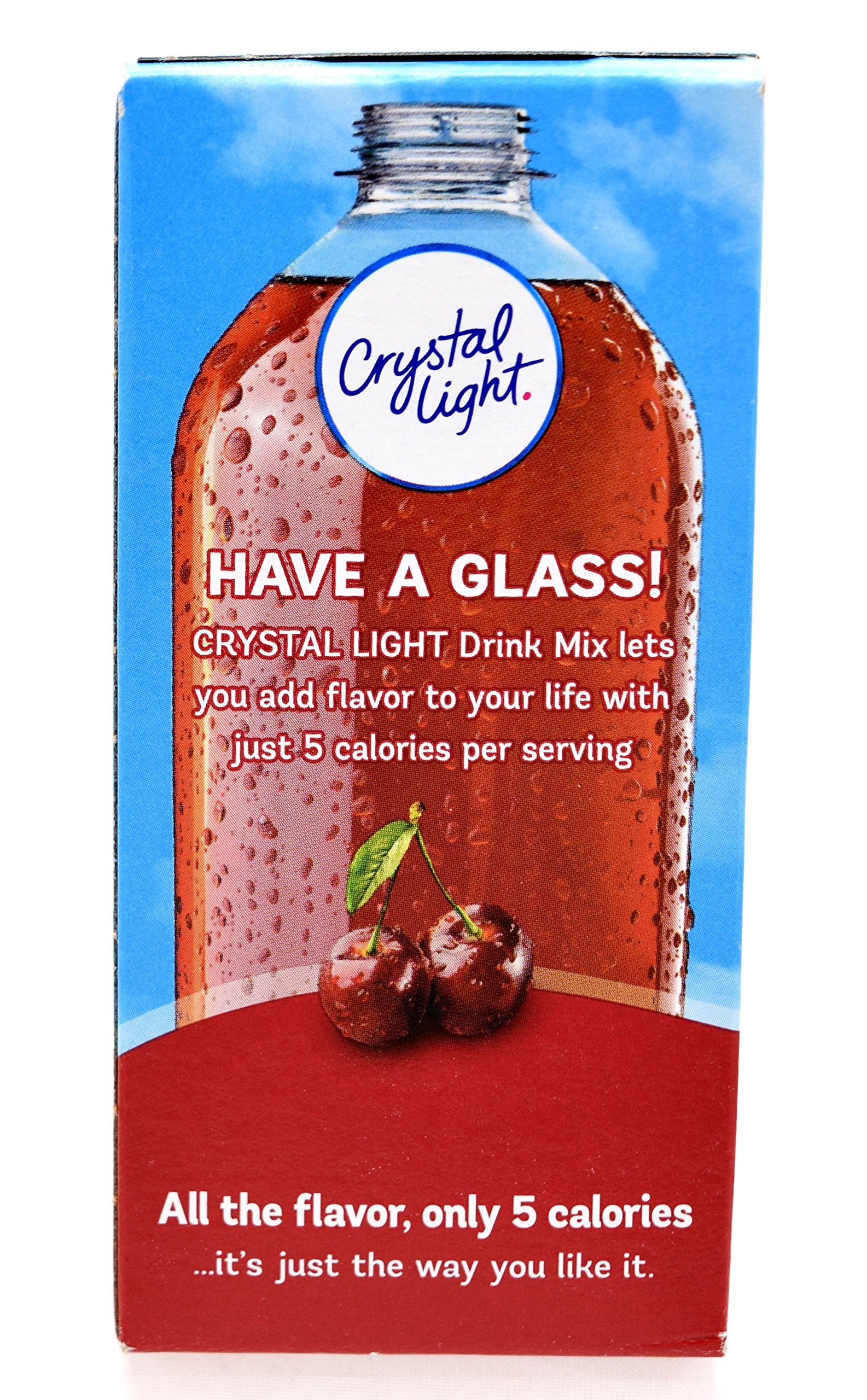 Crystal Light On-The-Go Drink Mix Packets, Sugar Free Powdered Water Enhancer, Naturally Flavored Low Calorie Beverage Mix, Cherry Pomegranate, 0.11
