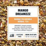 Tiesta Tea - Mango Dreamzzz Chamomile Loose Leaf Herbal Tea, Relaxing Chamomile & Lemongrass Blend, Caffeine-Free, Brew Hot or Iced, Makes Up to 25