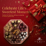 Chocolate Holiday Gift From Brooklyn - Premium Gourmet Chocolates Gift Box Assortment - Ideal Xmas Gifts for Family Friends - Kosher, Dairy Free