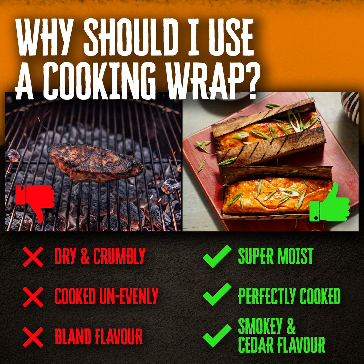 Primal Grilling Cedar Cooking Wraps, 50 Pack
