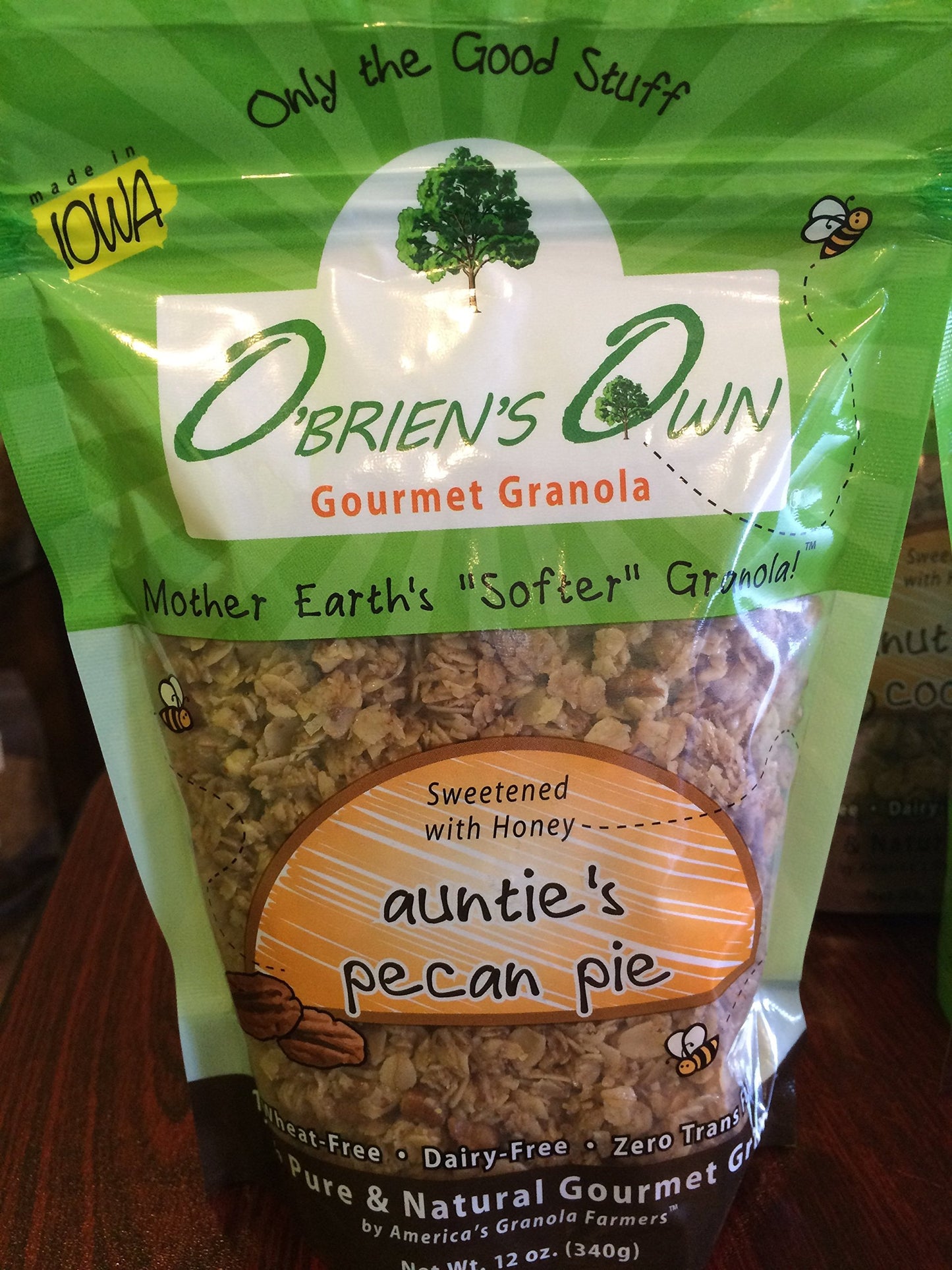 O'Brien's Own Gourmet Granola (Pecan) 12 oz. bags, 3 count