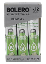 Bolero- Sugar Free Drink Mix Packets Elderflower Fruit Flavors | Powdered Flavored Water Packets | 36 Singles Sticks On The Go Packets