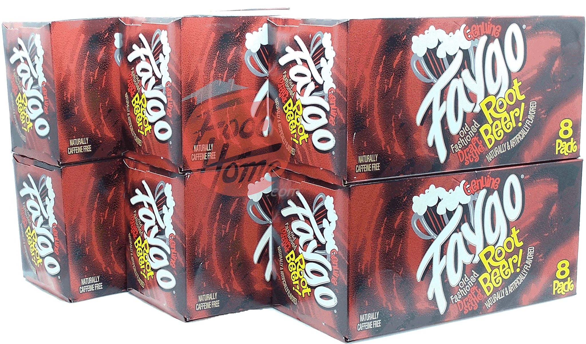 Faygo Root Beer! flavored soda pop. 8-pack 12-fl. oz. cans in box (1)