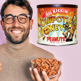 ASS KICKIN’ Chipotle Honey Roasted Spicy Hot Peanuts - 12 Oz. - Ultimate Spicy Gourmet Gift Peanuts