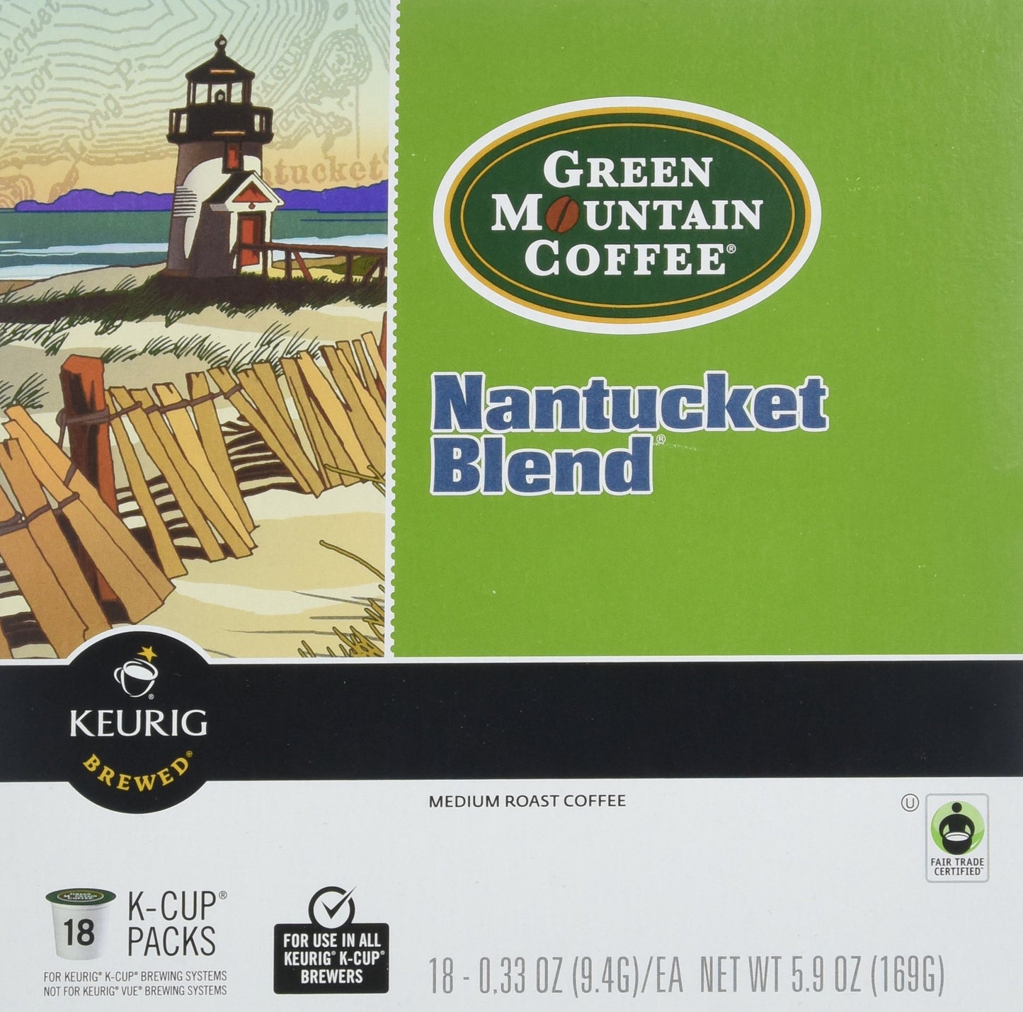 Keurig 15508 K-Cup Mini-Brewers, Green Mountain Nantucket Blend-18 cups