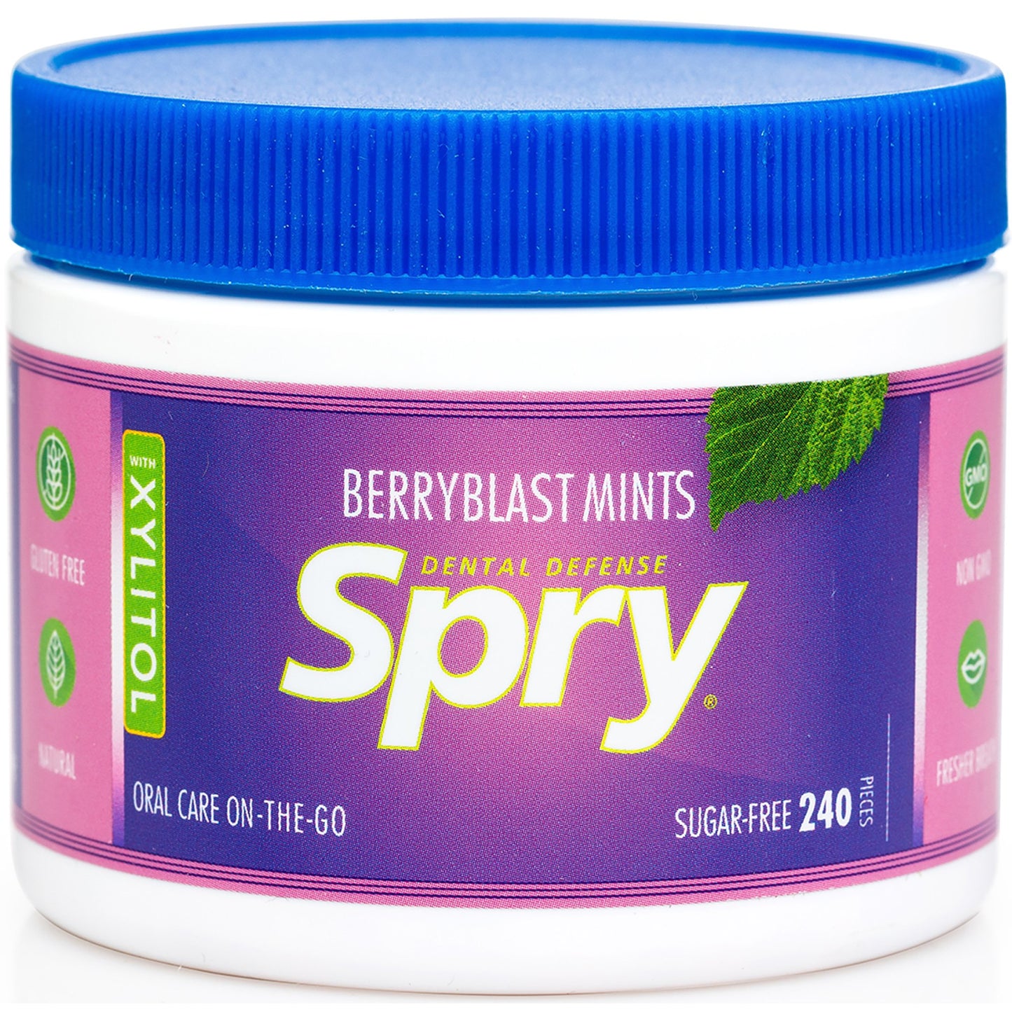 Spry Berry Blast Xylitol Mints, Sugar-Free Candy for Oral Health, Dry Mouth, Saliva Production, Bad Breath, 240 Pieces (Pack of 1)