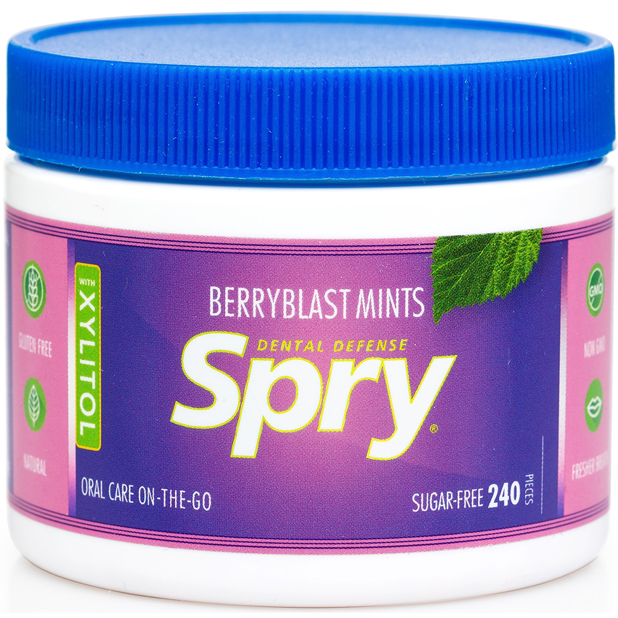 Spry Berry Blast Xylitol Mints, Sugar-Free Candy for Oral Health, Dry Mouth, Saliva Production, Bad Breath, 240 Pieces (Pack of 1)