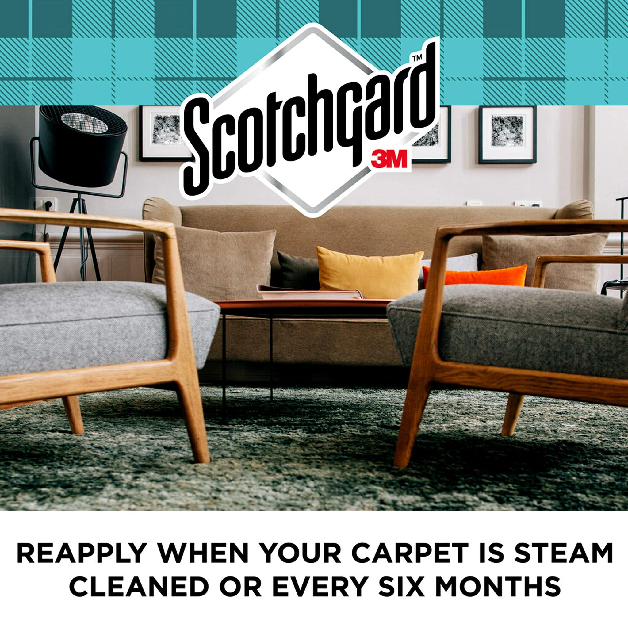 Scotchgard Rug & Carpet Cleaner, Fabric Cleaner Blocks Stains, Cleaning Sprays Make Cleanup Easier, Two 16.5 oz Cans