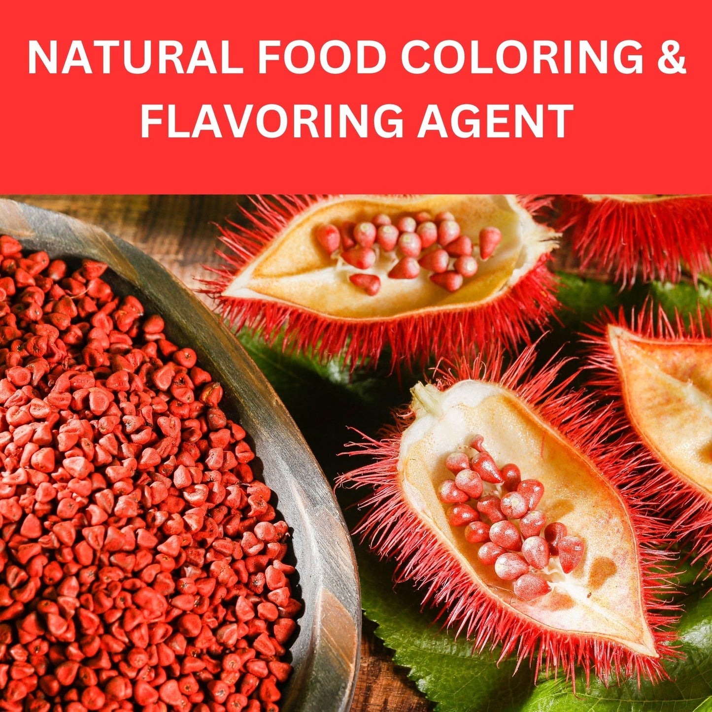 SPICY ORGANIC Annatto Seeds Whole 8 Oz. - USDA Certified Organic - All-Natural Achiote Seeds Spice and Seasoning for Rice, Cheese, Sauces, Achiote