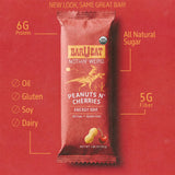 BAR U EAT Gluten-Free, High Fiber, Energy Bar. Real Food Ingredients | Oil Free | Organic | No Artificial Sugar | Healthy Snacks (Peanuts N' Cherries