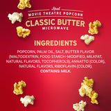 AMC Theatres Microwave Popcorn, Classic Butter, 2.75 oz (6 Boxes, 36 Count), 1.00 Ounce (Pack of 6)