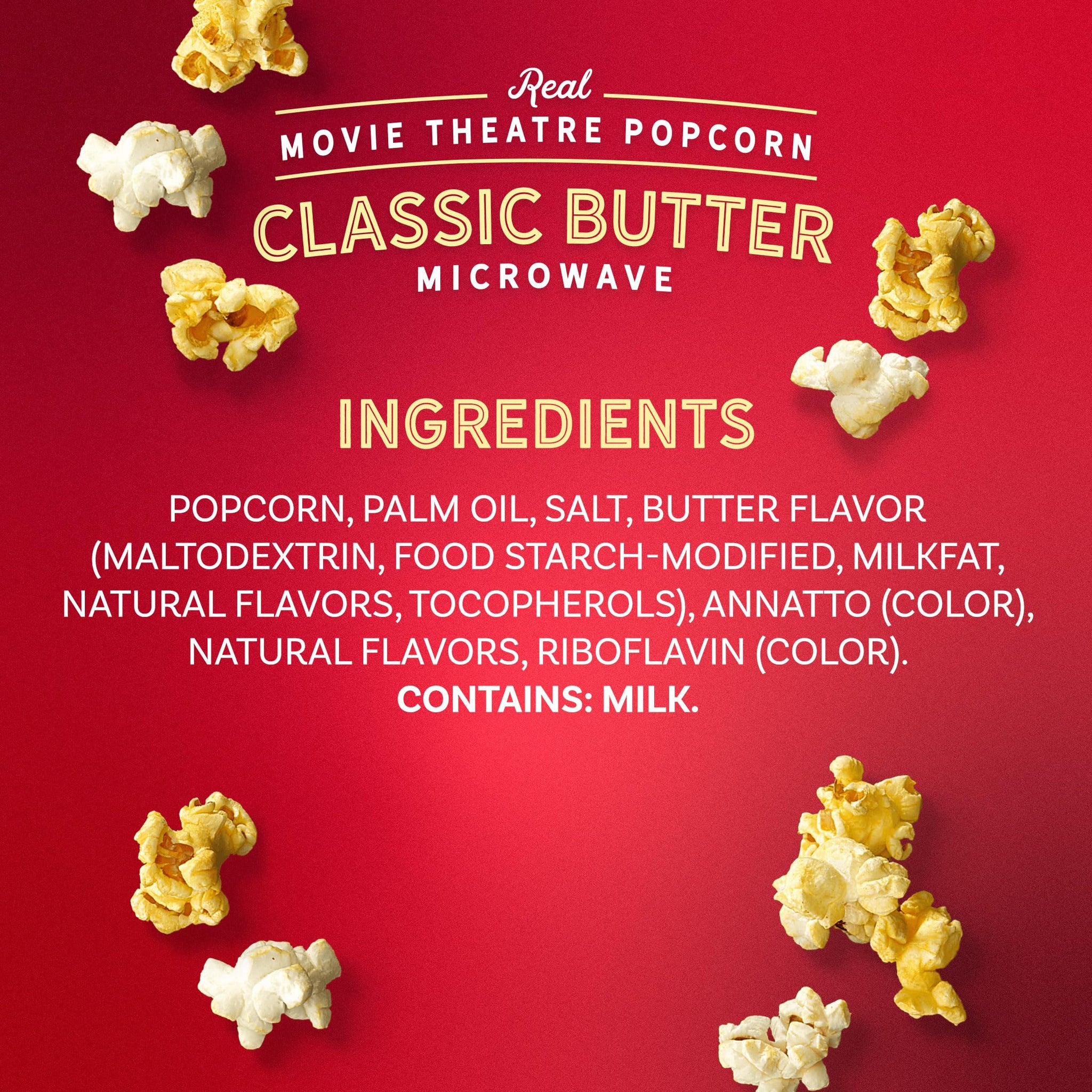 AMC Theatres Microwave Popcorn, Classic Butter, 2.75 oz (6 Boxes, 36 Count), 1.00 Ounce (Pack of 6)