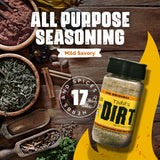 Todd’s DIRT - Original DIRT Medium 4.0 oz Bottle, All Purpose Seasoning & BBQ Rub, Gourmet Mild Savory Seasoning/Rub that’s GREAT ON EVERYTHING, 100%