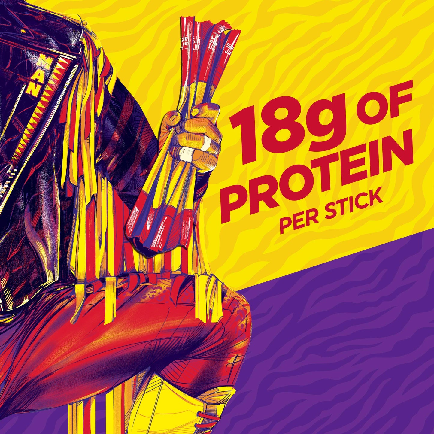 Slim Jim Savage Smoked Meat Sticks, Original Flavor, High Protein, 3.0 oz. (12 Count)