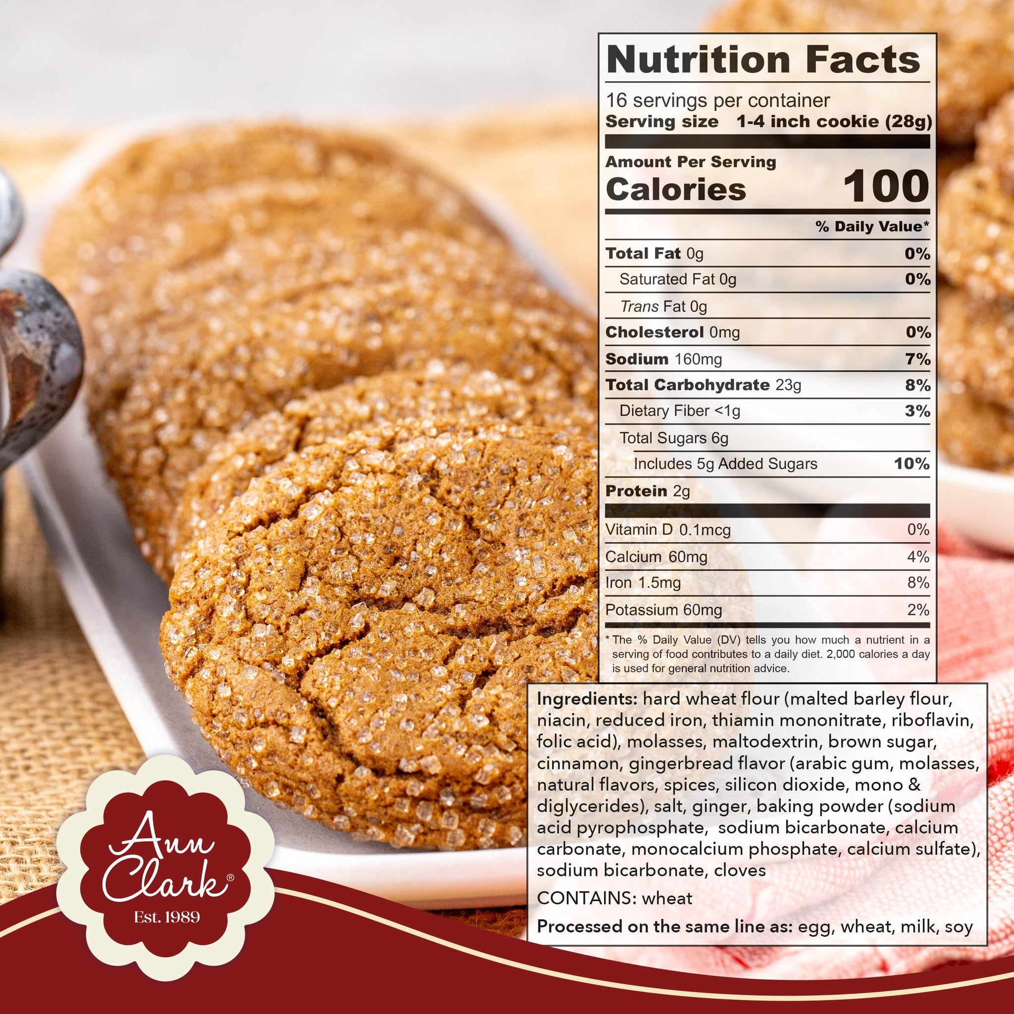 Ann Clark Gingerbread Cookie Mix