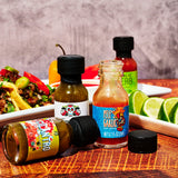 Thoughtfully Gourmet Holiday Hot Sauce Sampler Gift Set, 30-Pack with Unique Flavors Like Garlic Herb & Apple Whiskey, Festively Wrapped for Christmas