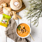Prince of Peace Ginger Coconut Instant Beverage, 22 Sachets - Instant Hot or Cold Beverage that Soothes Throat - Easy to Brew - Caffeine and Gluten
