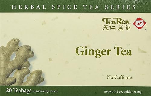 Ten Ren Ginger Tea, Caffeine Free, Tea Bag Collection, 20 Bags