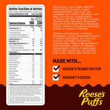 REESE’S PUFFS Chocolatey Peanut Butter Cereal, Kid Breakfast Cereal, Giant Size, 29 oz