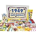 RETRO CANDY YUM ~ 1949 77th Birthday Gift Box of Nostalgic Candy Assortment from Childhood for 77 Year Old Men and Women Born 1949 Jr
