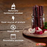 Old Wisconsin Beef Sausage Snack Sticks, Naturally Smoked, Ready to Eat, High Protein, Low Carb, Keto, Gluten Free, 26 Ounce Resealable Package