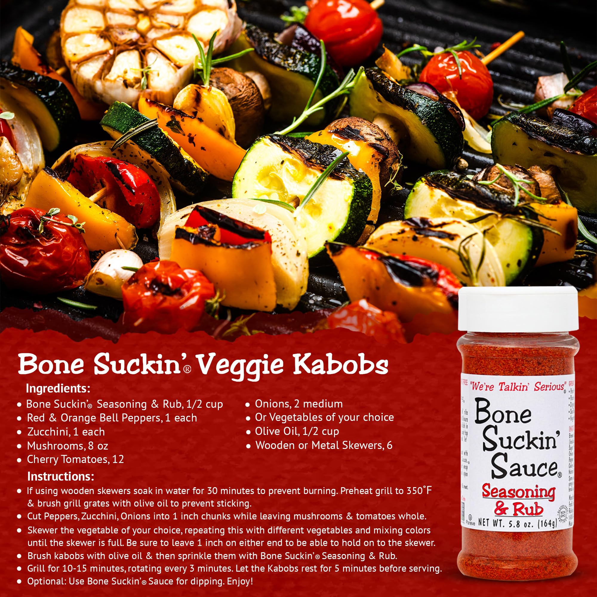 Bone Suckin' Sauce Seasoning and Rub-Variety, Original, Steak, Seafood and Chicken, Great for Grilling, Smoking, Non-GMO, Gluten-Free, Fat Free