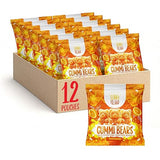 Sour Bears Gummy Candy | 12 Packs | Orange Gummies for Lunchbox Snacks, Goodie Bags & Candy Buffets | Gelatin Free Sour Gummies | Individually Wrapped
