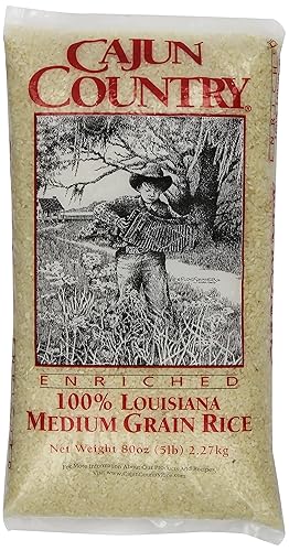 Cajun Country Medium Grain Rice, 5 Pound
