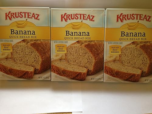 Krusteaz Banana Quick Bread 15 OZ (Pack of 3)