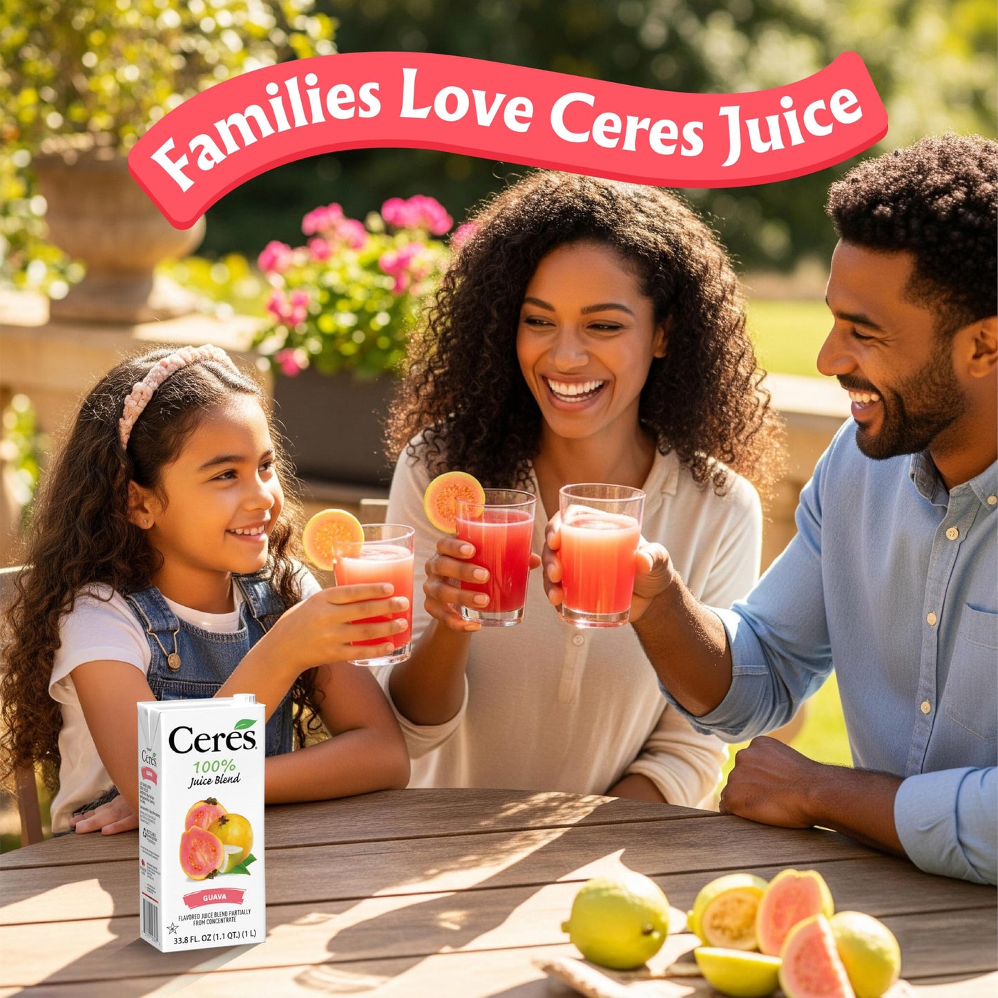 Ceres 100% Pure Fruit Juice Blend - Delicious Guava - Rich in Vitamin C, No Preservatives, Cholesterol Free, Gluten Free 33.8 FL OZ (Pack of 6)