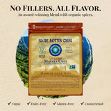 Blue Lotus Chai - Golden Masala Flavor Chai - Makes 17 Cups - 0.5 Ounce Masala Spiced Chai Powder with Organic Spices - Instant Indian Tea No Steeping