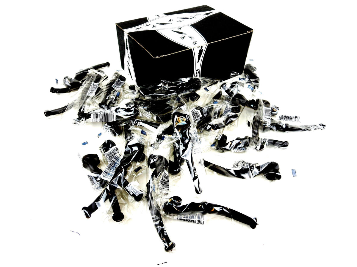 La Pipette 0.6 oz Individually Wrapped Black Licorice Pipes in a BlackTie Box (Pack of 30)