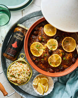 Mina Tagine Moroccan Fish Simmer Sauce Sauce, 12 oz - Tomato, Herbs & Spices, Moroccan Chermoula Sauce, Made with Lemon & Olive Oil, Tagine Seasoning