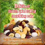 Deluxe Trail Mix with Greek Yogurt, Chocolate, Fruit and Nuts by Its Delish, 2.5 lbs Jumbo Container | Healthy Mix of Yogurt Coated Raisins & Dark