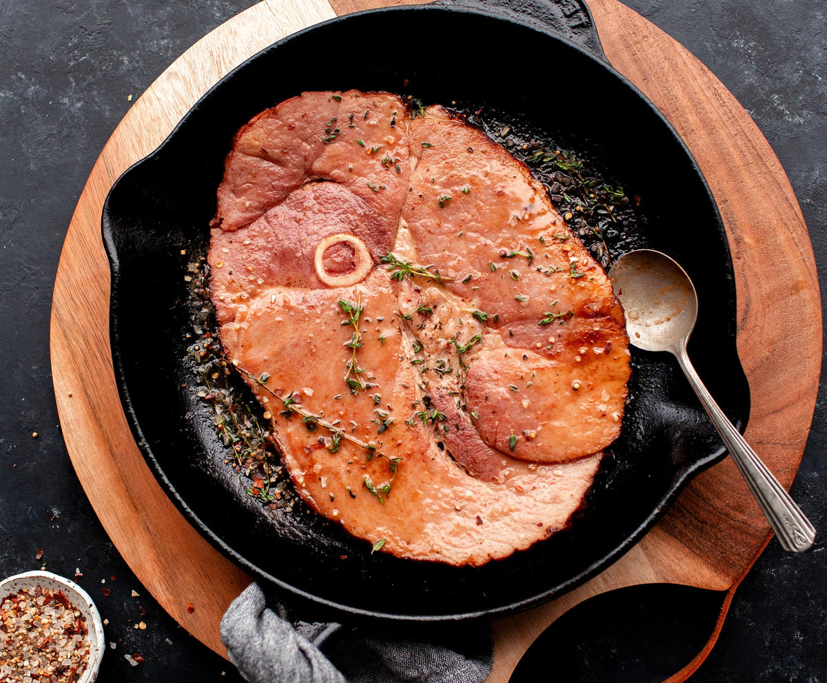Salutem Vita - Bone-in Ham Steak, 4.5 lbs. (actual weight may vary within 5%) - Pack of 3