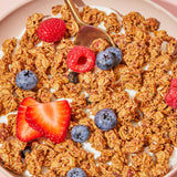 Purely Elizabeth Berry Crisp Granola wit Vitamin D, Made with Organic Oats and Ancient Grains, Gluten-Free, Non-GMO (3 Ct, 8oz Bags)