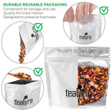 Tealyra - Sweet n’ Sour Cherry - Hibiscus - Beetroot - Pomegranate - Almond - Fruity Herbal Loose Leaf Tea - Caffeine Free - Hot or Iced - 112g