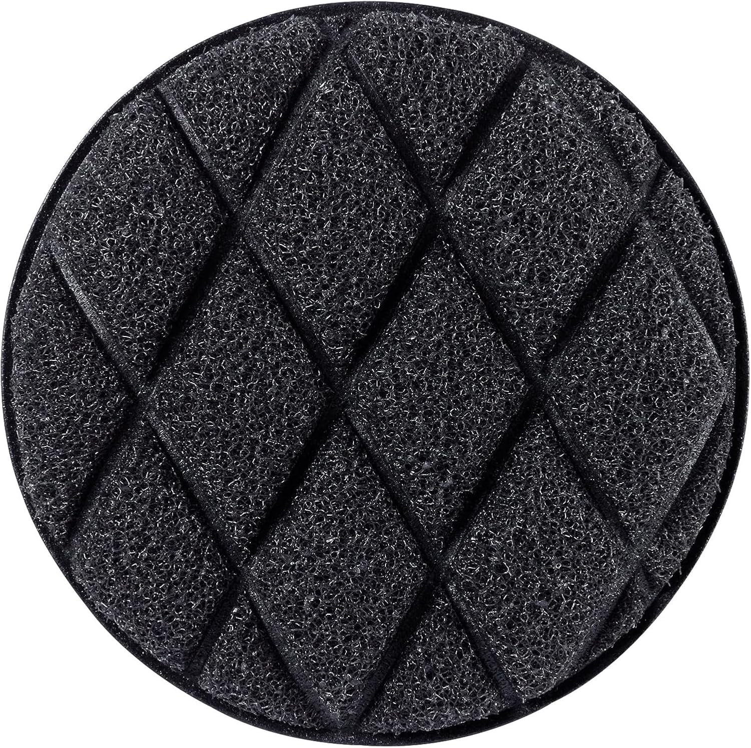 Jetz Scrubz Fashionable Scratch-Free Round Kitchen Scrubber Sponge (1-Pack, Orange)