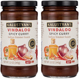 Kalustyan's Vindaloo Spicy Curry Sauce, Indian Simmer Sauce, From New York City's Favorite Spice Destination, Hot Curry with Notes of Red Chili, Sweet