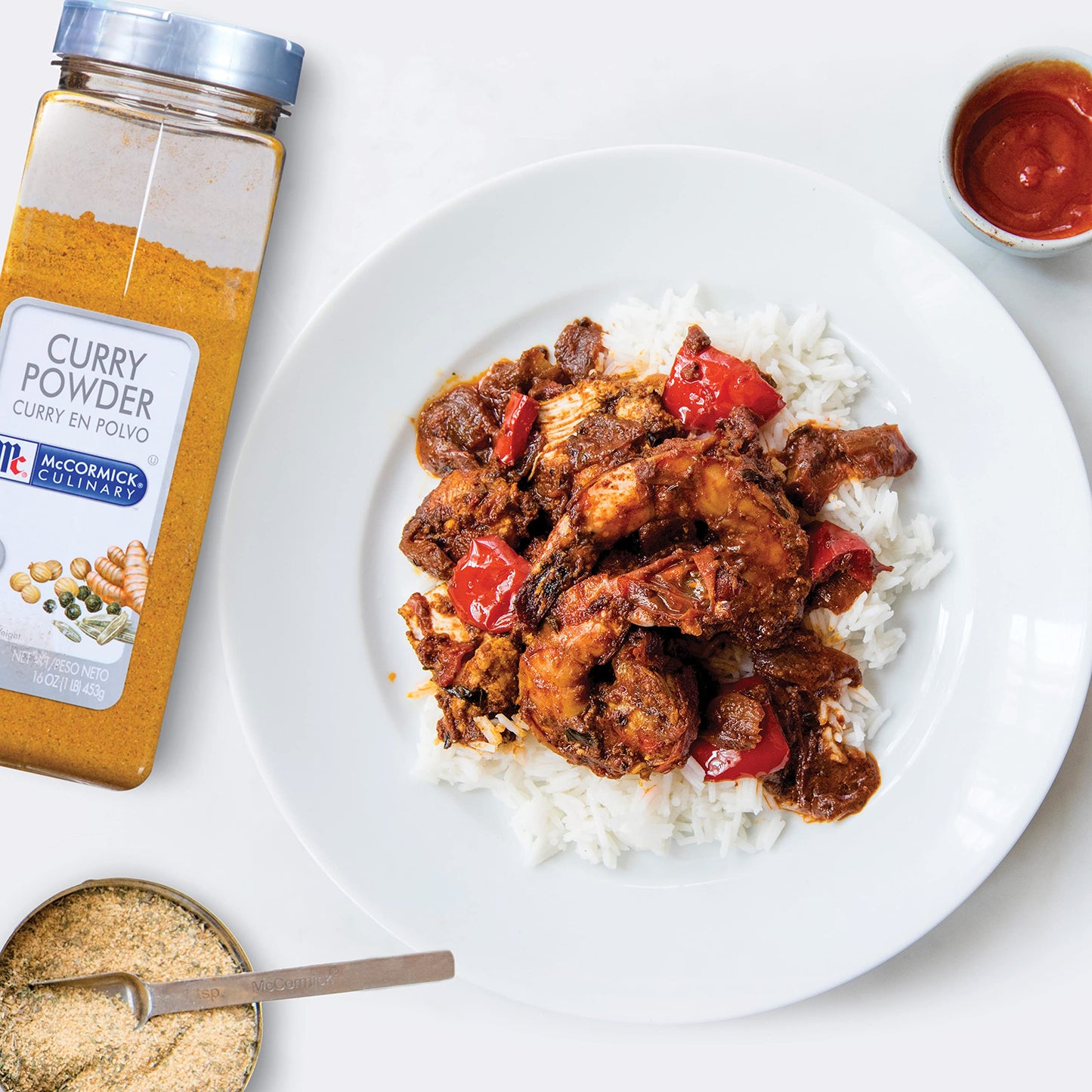 McCormick Culinary Curry Powder, 16 oz - One 16 Ounce Container of Curry Powder Spice Blend of Coriander, Turmeric, Nutmeg, Clove, and Ginger Perfect