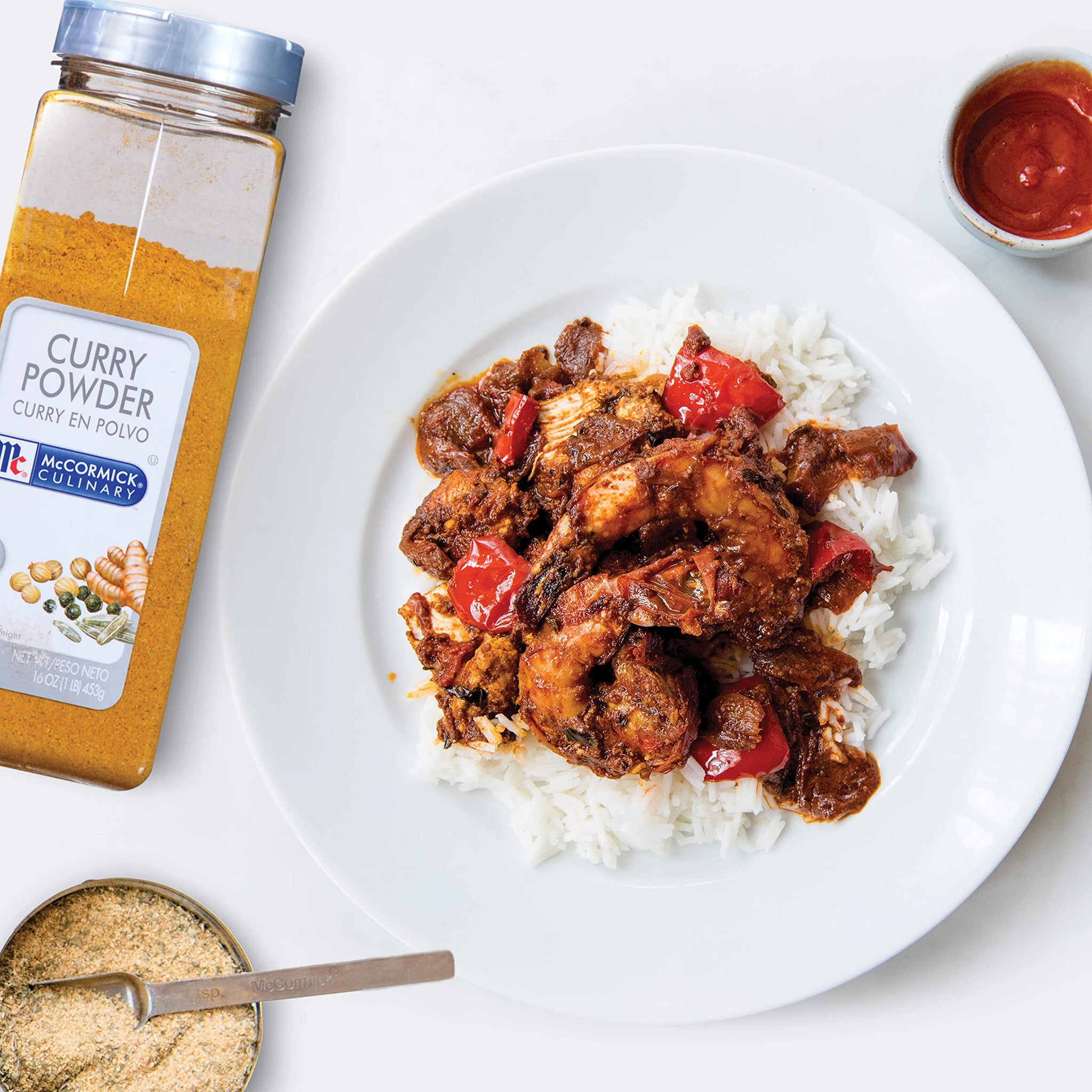 McCormick Culinary Curry Powder, 16 oz - One 16 Ounce Container of Curry Powder Spice Blend of Coriander, Turmeric, Nutmeg, Clove, and Ginger Perfect