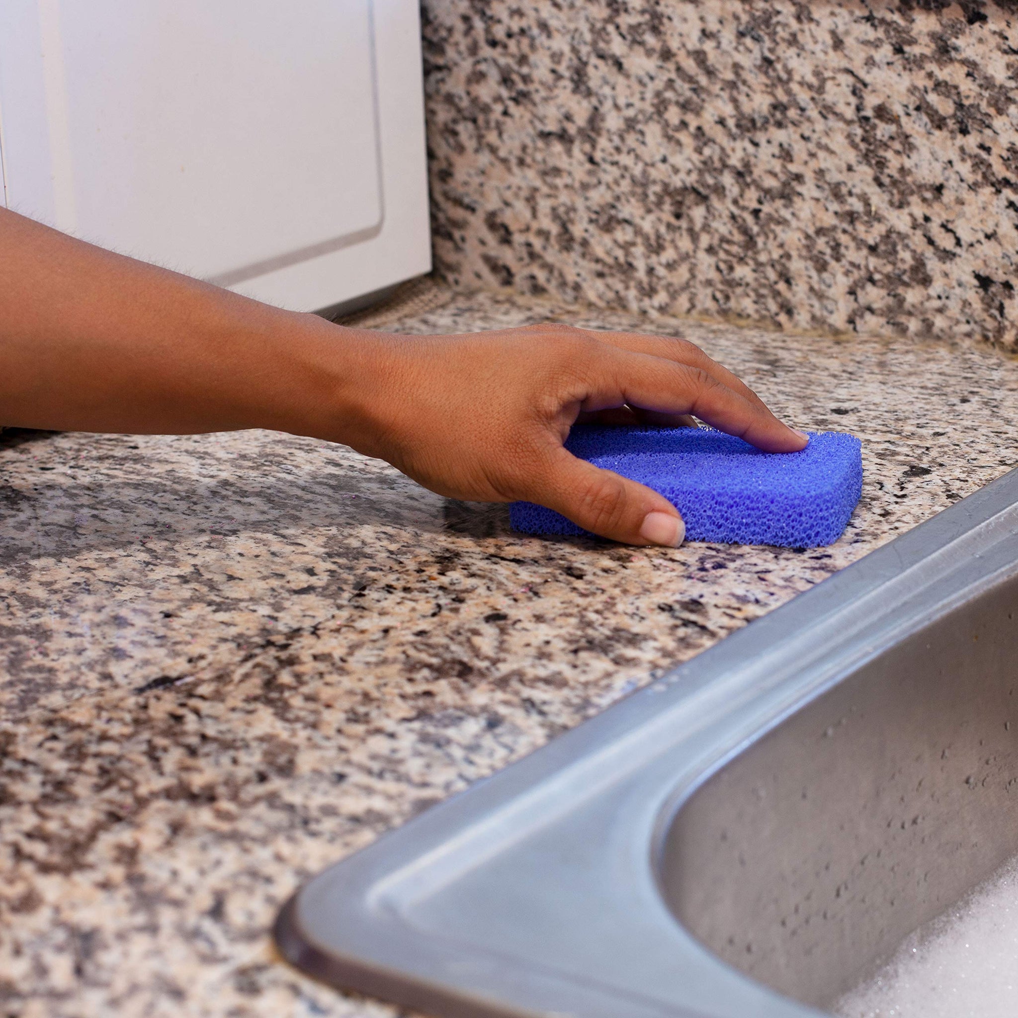 Handy Gourmet Silicone Sponges Kitchen and Dish Scrubber, Fragrance, Mildew, Odor Free, Multi (JB8489S3) (Set of 4)