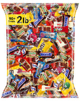 Chocolate Candy Variety Pack 2 lb, 90+ Ct Fun Size Assorted Mix