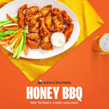 Buffalo Wild Wings Honey BBQ Sauce, 12 fl. oz., Perfect Dipping Sauce, Chicken Marinade, Rib Barbecue Rub and Wing Seasoning, Rich Flavor and Sweet